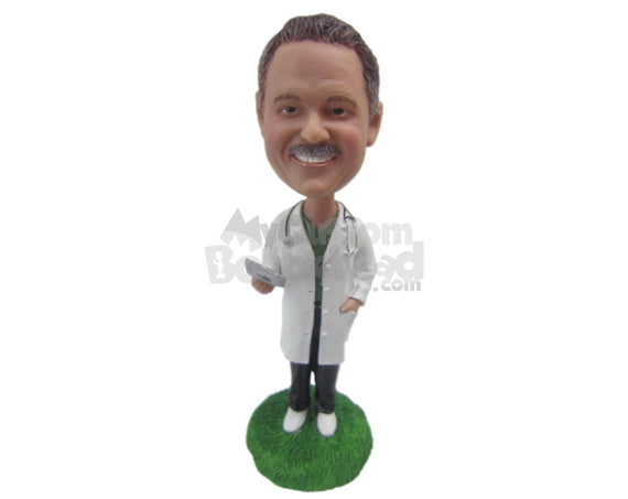 Custom Bobblehead Male Doctor With A Lab Coat, Sneakers On And Hands In Pocket - Careers & Professionals Medical Doctors Personalized Bobblehead & Cake Topper Custom Bobblehead Male Doctor With A Lab Coat, Sneakers On And Hands In Pocket - Careers & Professionals Medical Doctors Personalized Bobblehead & Cake Topper